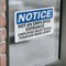Signmission Not An Employee Entrance Employees Must OSHA Notice Sign, Vinyl Decal, 14in W x 10in L, 2PK OS-2PACK-NS-D-1014-L-15139 - alternate 3